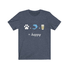 Load image into Gallery viewer, Dogs -Coffee -Ocean -Fun lifestyle t-shirt
