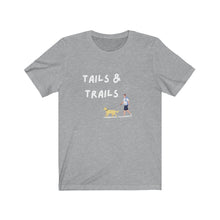 Load image into Gallery viewer, Tails &amp; trails - Dog lovers tee - For the love of dogs
