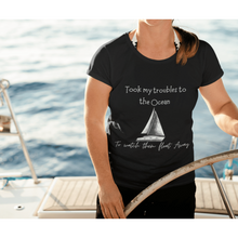 Load image into Gallery viewer, Took My Troubles To The Ocean - Ocean Graphic T-shirt
