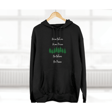 Load image into Gallery viewer, Know Nature, Know peace,Cozy Graphic Hoodie, Unisex Premium Pullover Hoodie

