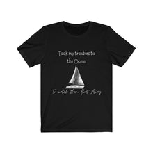 Load image into Gallery viewer, Took My Troubles To The Ocean - Ocean Graphic T-shirt
