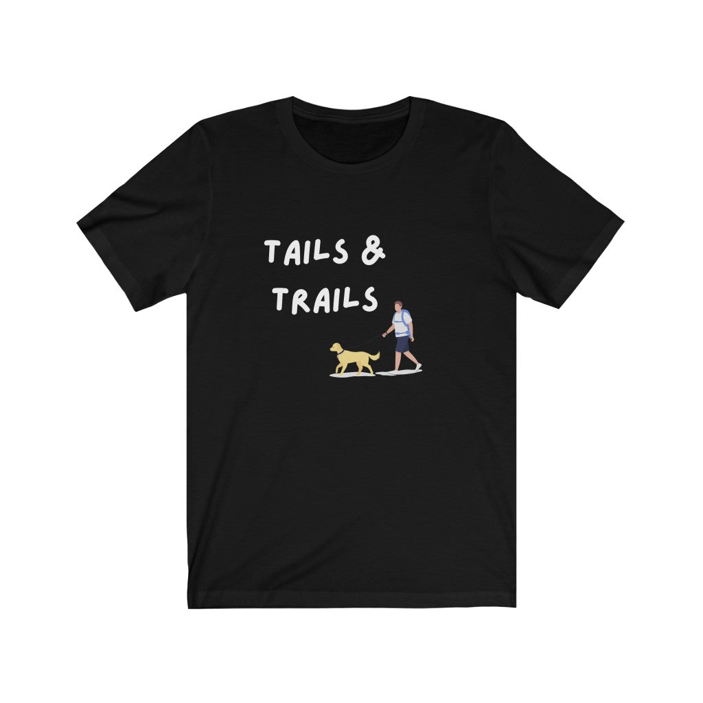 Tails & trails - Dog lovers tee - For the love of dogs